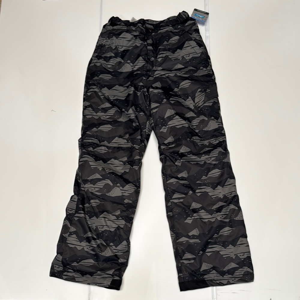Columbia Ice Slope II Kids' Black and Gray Patterned Snow Pants